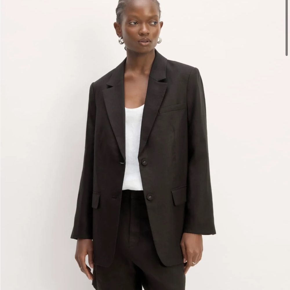 Everlane THE OVERSIZED BLAZER IN LINEN size 10 - Picture 2 of 10